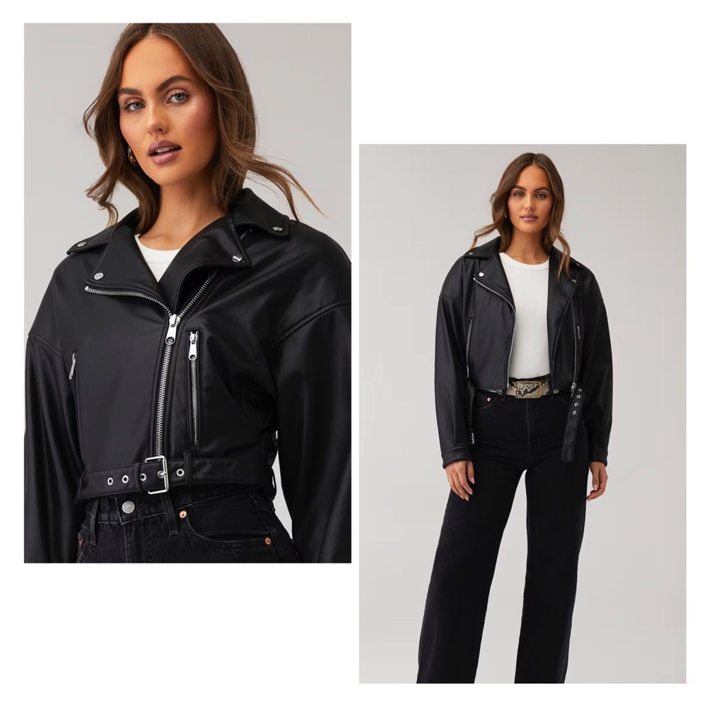 Lamarque Black Leather Jacket Dylan